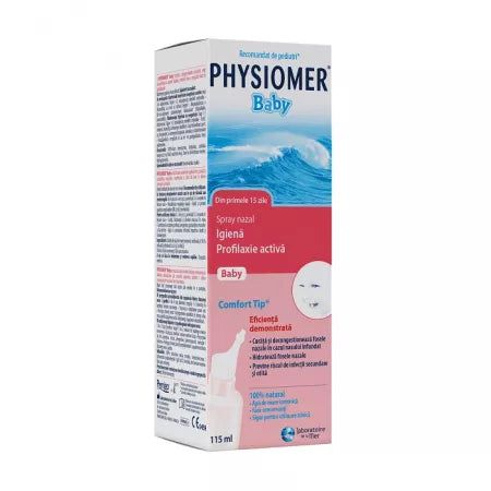 Spray cu solutie nazala Physiomer Baby, 115 ml, Omega Pharma-