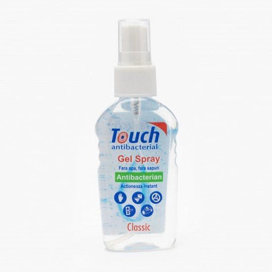 Spray dezinfectant pentru maini Touch, Clasic cu efect antibacterian, 112 ml-