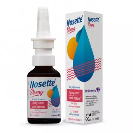 Spray nazal 100% natural, Nosette Strong, 30 ml, Dr. Reddys-