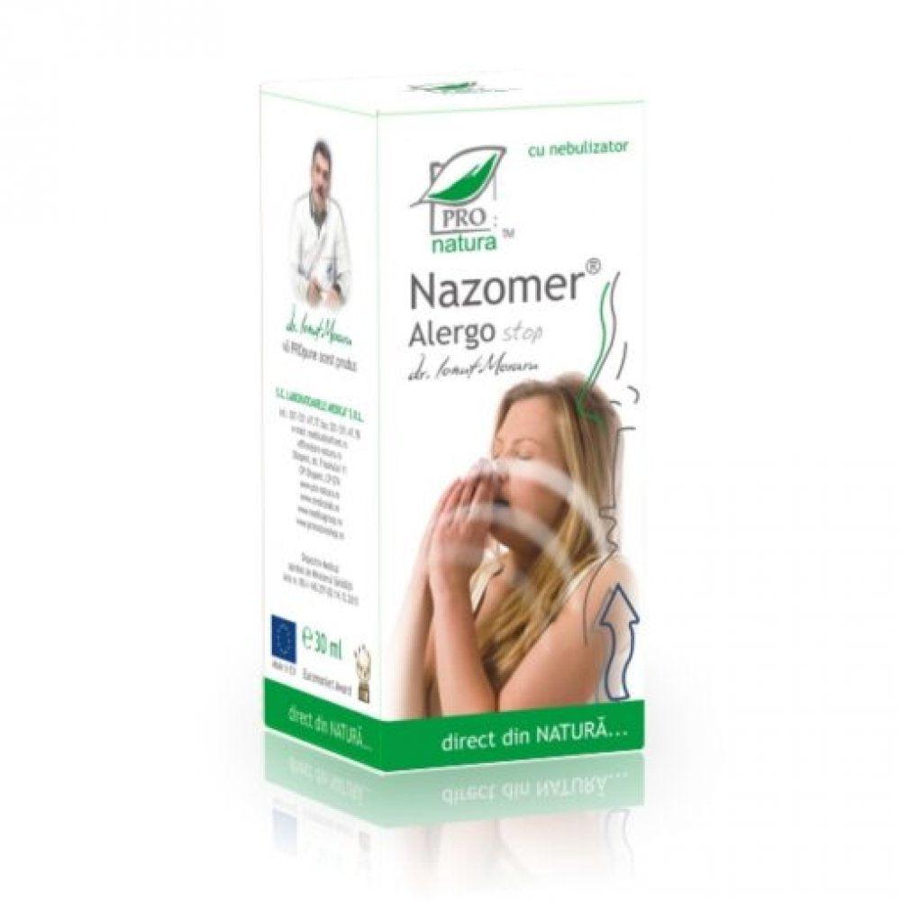 Spray nazal Nazomer Alergo Stop, 30 ml, Pro Natura-