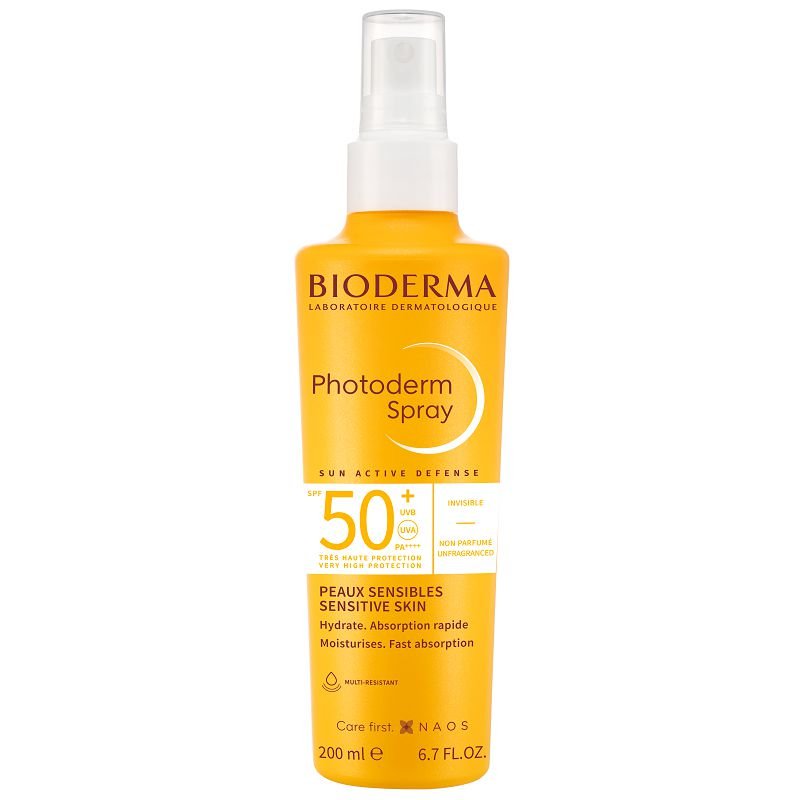 Spray protectie solara Photoderm Max, SPF 50+, 200 ml, Bioderma-