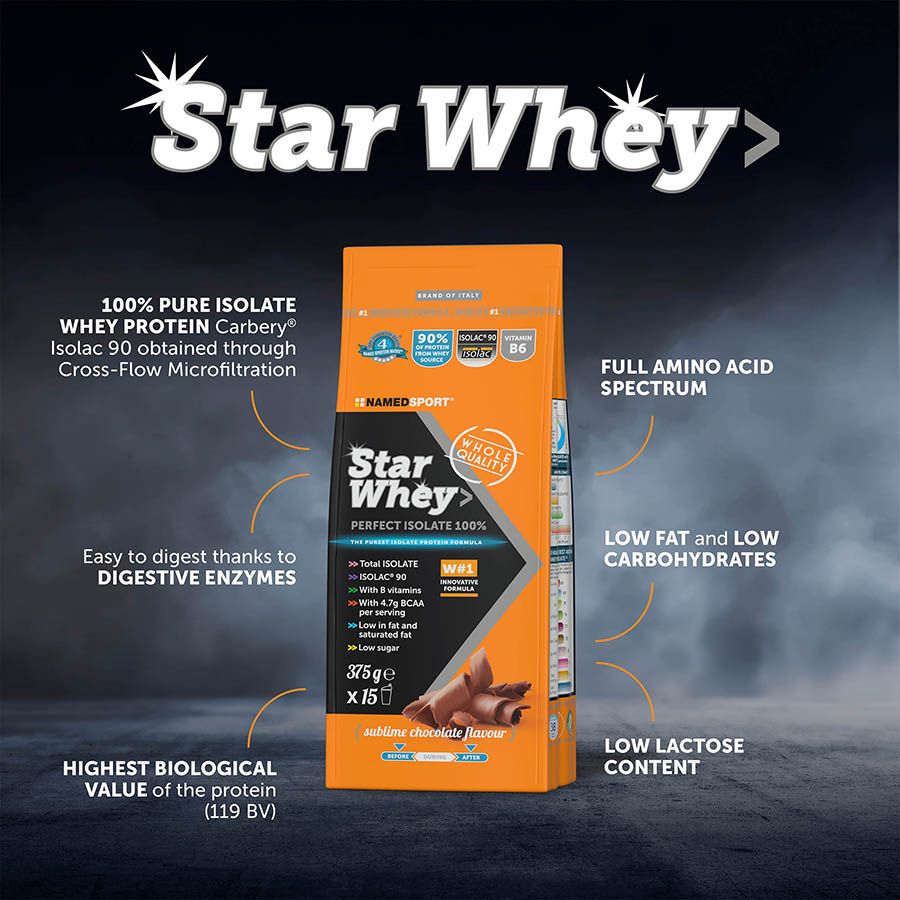 STAR WHEY ISOLATE> Sublime Chocolate, 375 gr, Named Sport-