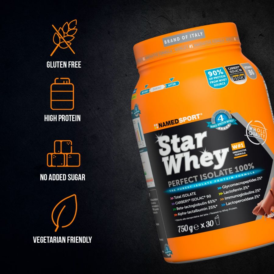 STAR WHEY ISOLATE> Sublime Chocolate, 750 gr, Named Sport-