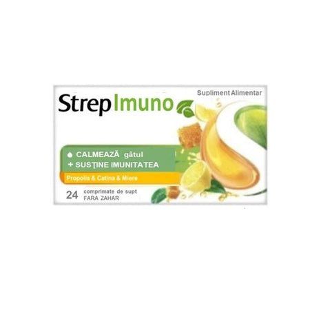 Strepimuno cu miere, catina si propolis, 24 pastile de supt, Reckitt Benckiser - 5949031370384