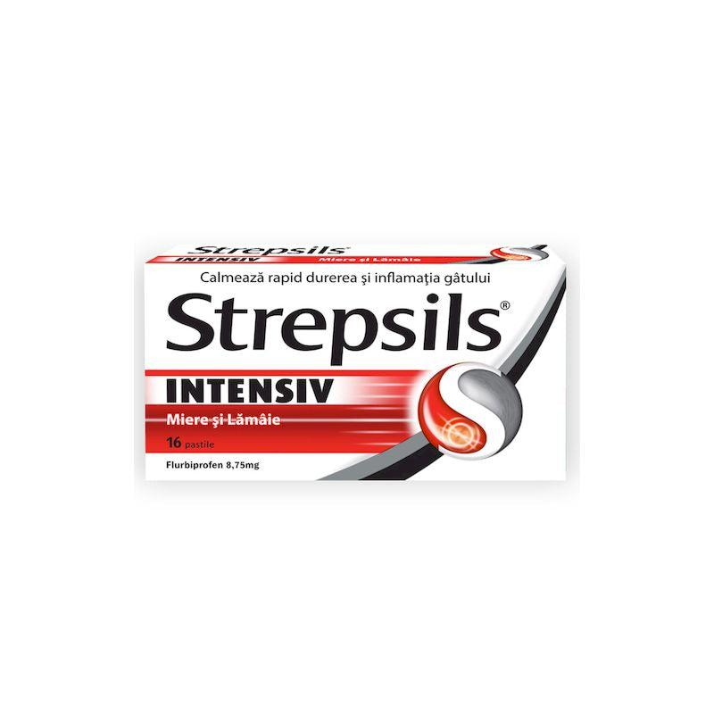 Strepsils Intensiv Miere si Lamaie, 16 pastile, Reckitt Benckiser Healthcare-