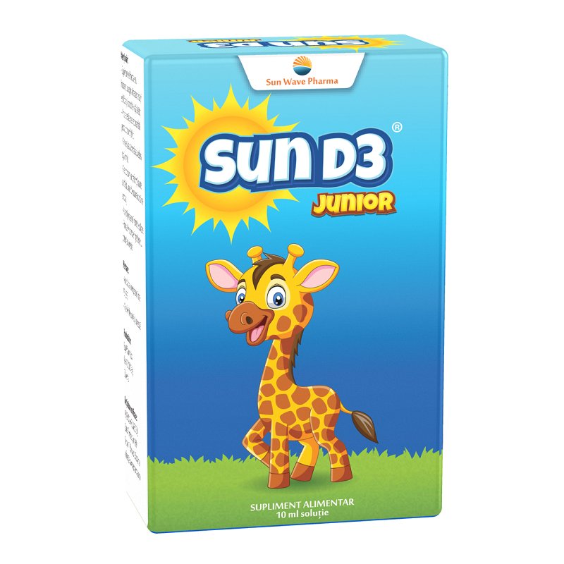 Sun D3 Junior picaturi, 10ml, Sun Wave Pharma-