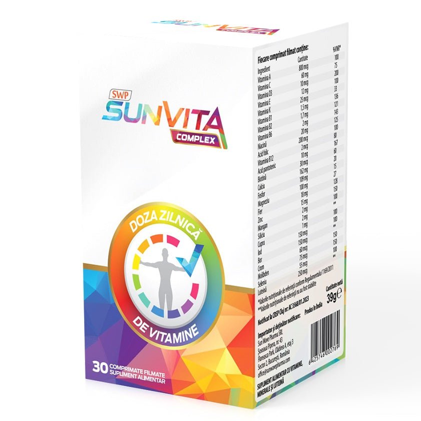 SunVita Complex, 30 comprimate, Sun Wave Pharma-
