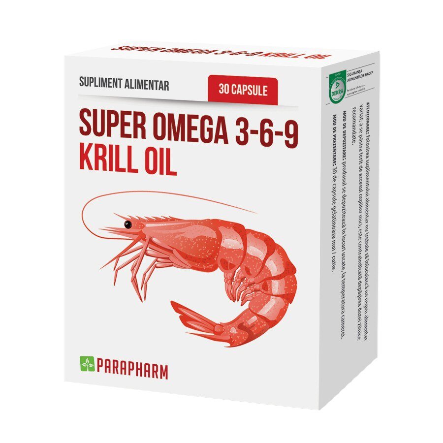 Super Omega 3 - 6 - 9, 30 capsule, Parapharm - 6421971001072