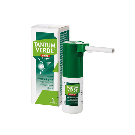 Tantum verde forte spray bucofaringian, 3 mg/ml, 15 ml, Angelini-