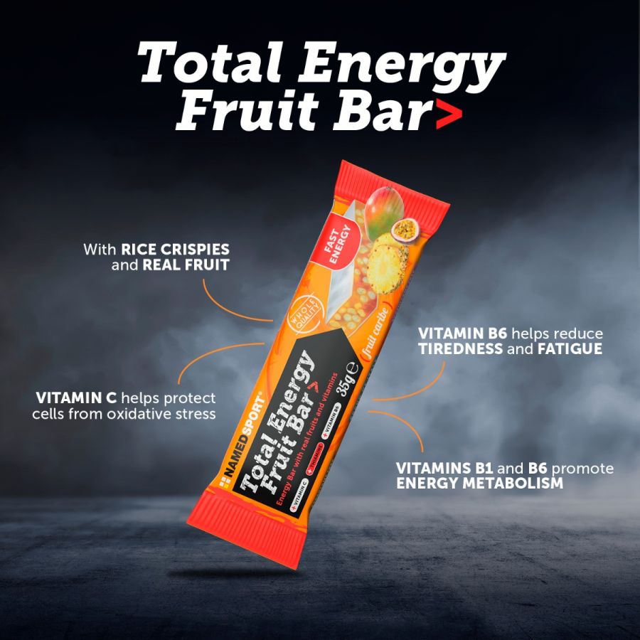 TOTAL ENERGY FRUIT BAR> Fruit Caribe, 35 gr, Named Sport