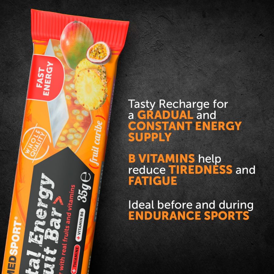 TOTAL ENERGY FRUIT BAR> Fruit Caribe, 35 gr, Named Sport