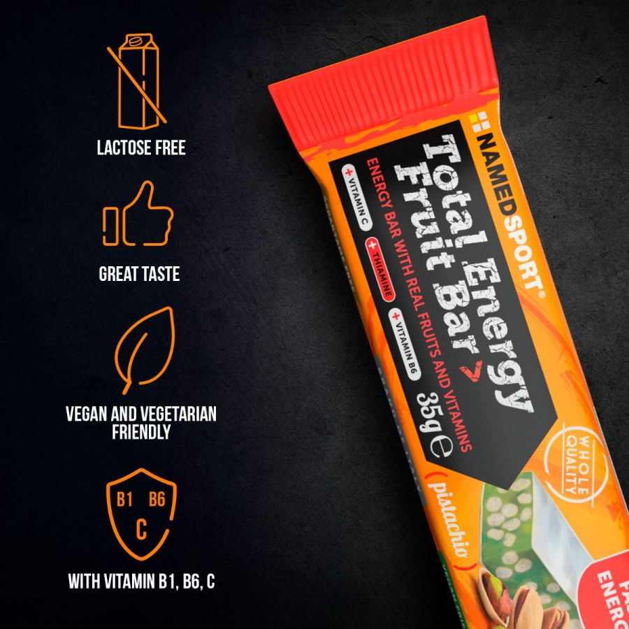 TOTAL ENERGY FRUIT BAR> Pistachio, 35 gr, Named Sport