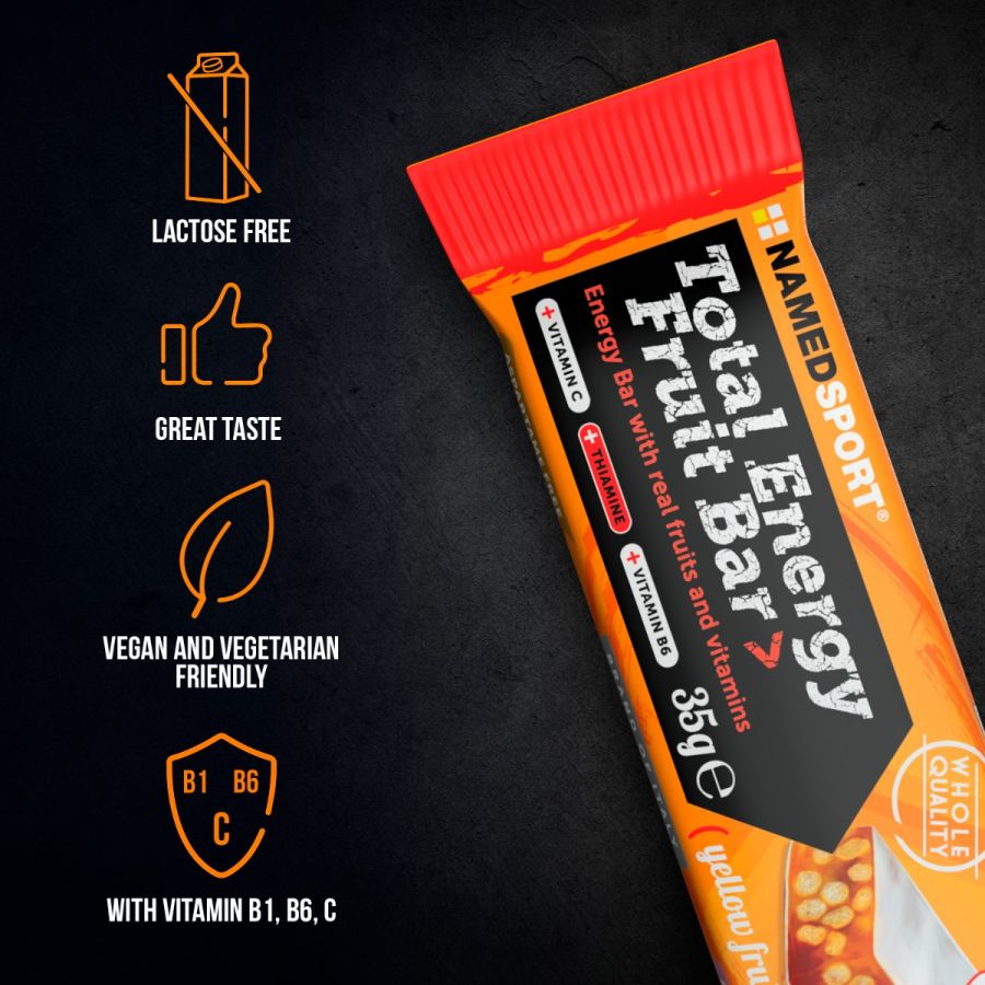 TOTAL ENERGY FRUIT BAR> Yellow Fruits, 35 gr, Named Sport