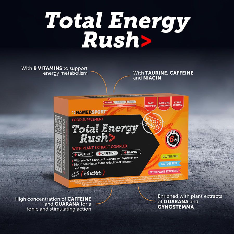 TOTAL ENERGY RUSH>, 60 comprimate, Named Sport-