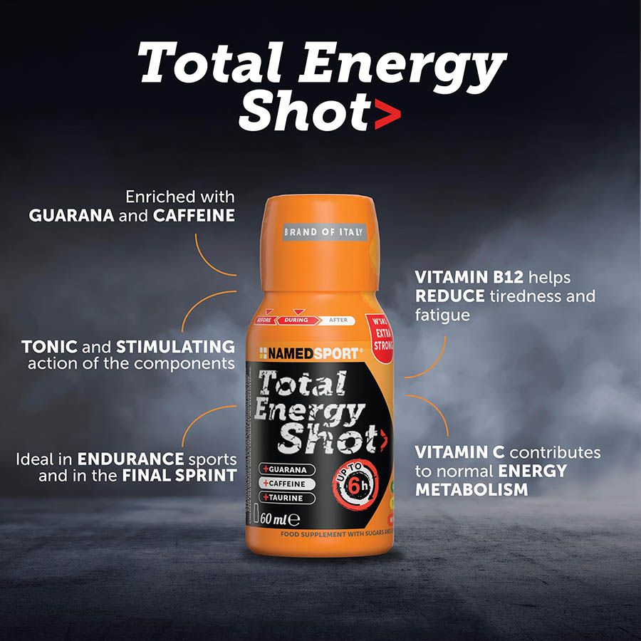 TOTAL ENERGY SHOT> Orange, 60 ml, Named Sport-