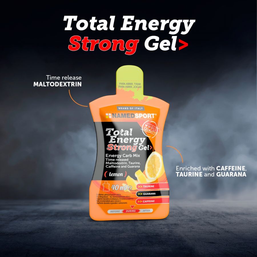 TOTAL ENERGY STRONG GEL> Lemon, 40 ml, Named Sport-