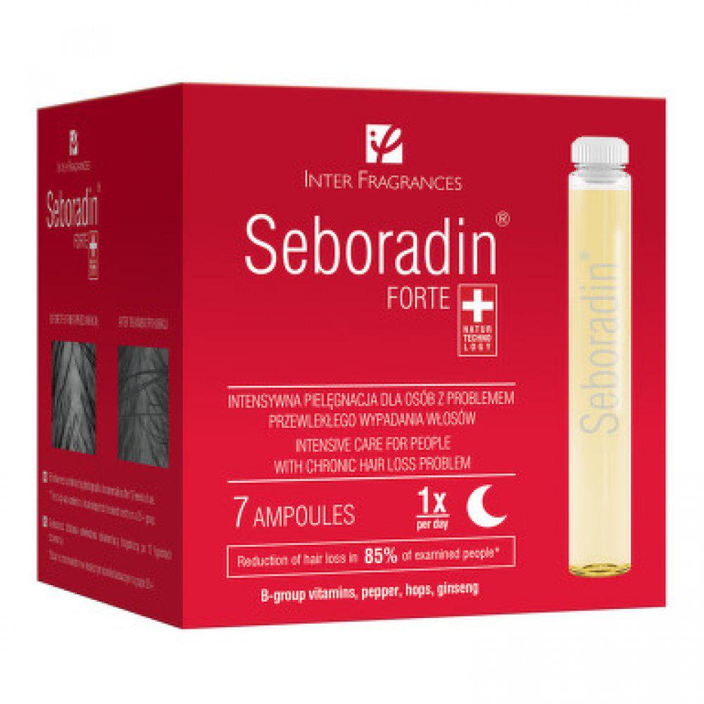 Tratament Forte pentru caderea parului si subtiere, 7 fiole x 5,5ml, Seboradin