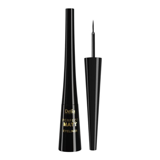 Tus pentru Ochi Delia Perfect Matt Black, Negru Mat 4 ml, Delia Cosmetics