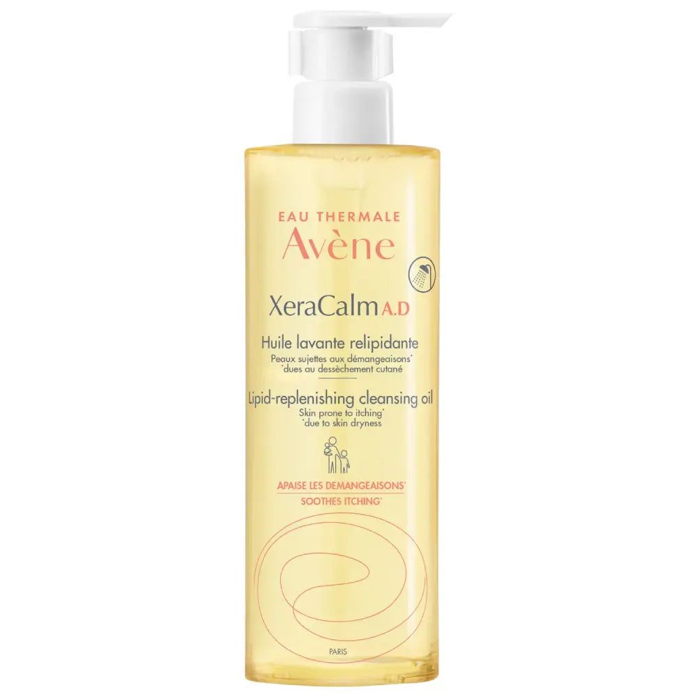 Ulei de curatare pentru refacerea filmului lipidic pentru pielea predispusa la dermatita atopica sau prurit XeraCalm AD, 400 ml, Avene