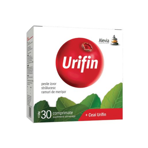 Urifin + Ceai Urifin, 30 comprimate + 20 plicuri, Alevia