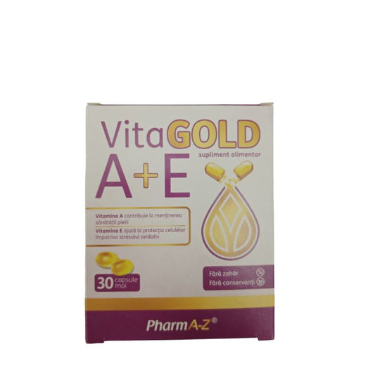 Vita GOLD Vitamine A+E, 30 Capsule Moi, PharmA - Z - 0709939918270