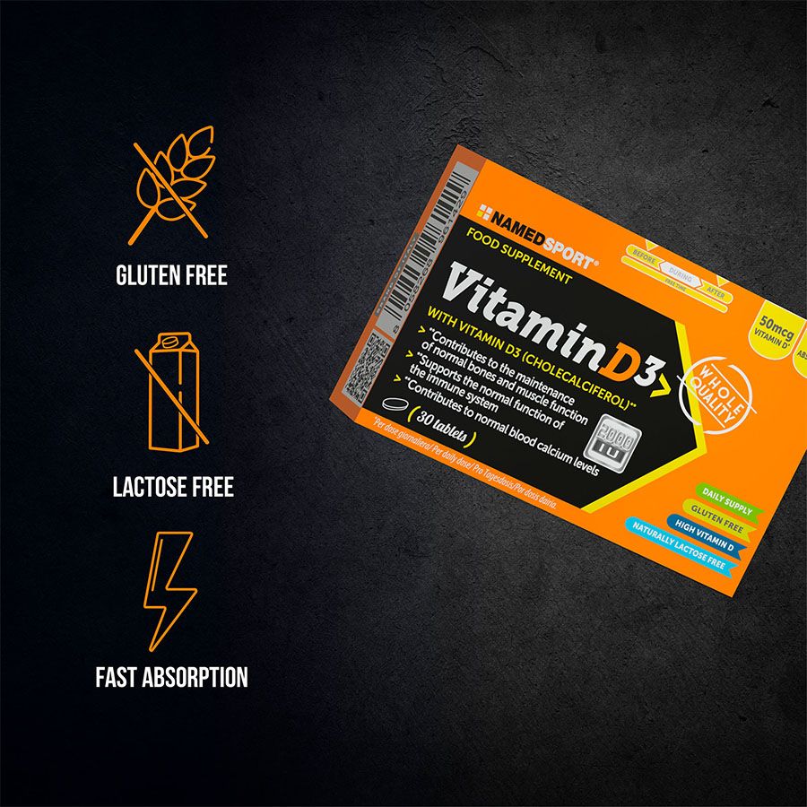 Vitamin D3>, 30 comprimate, Named Sport