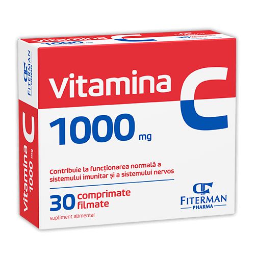 Vitamina C, 1000 g, 30 comprimate filmate, Fiterman