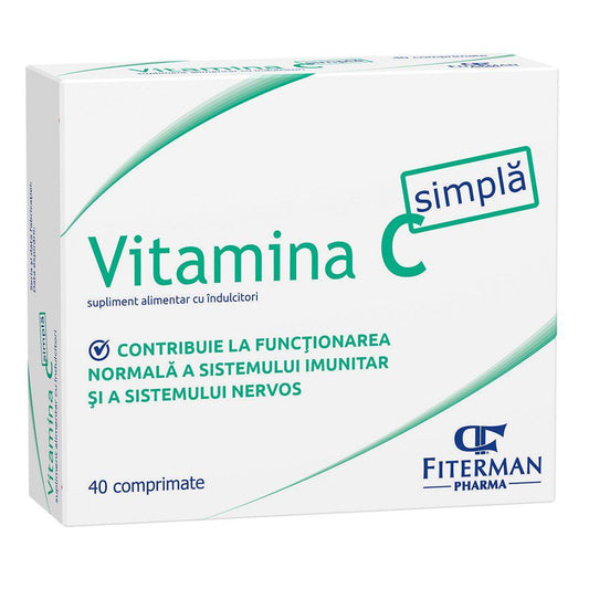 Vitamina C simpla 180 mg, 40 comprimate de supt, Fiterman