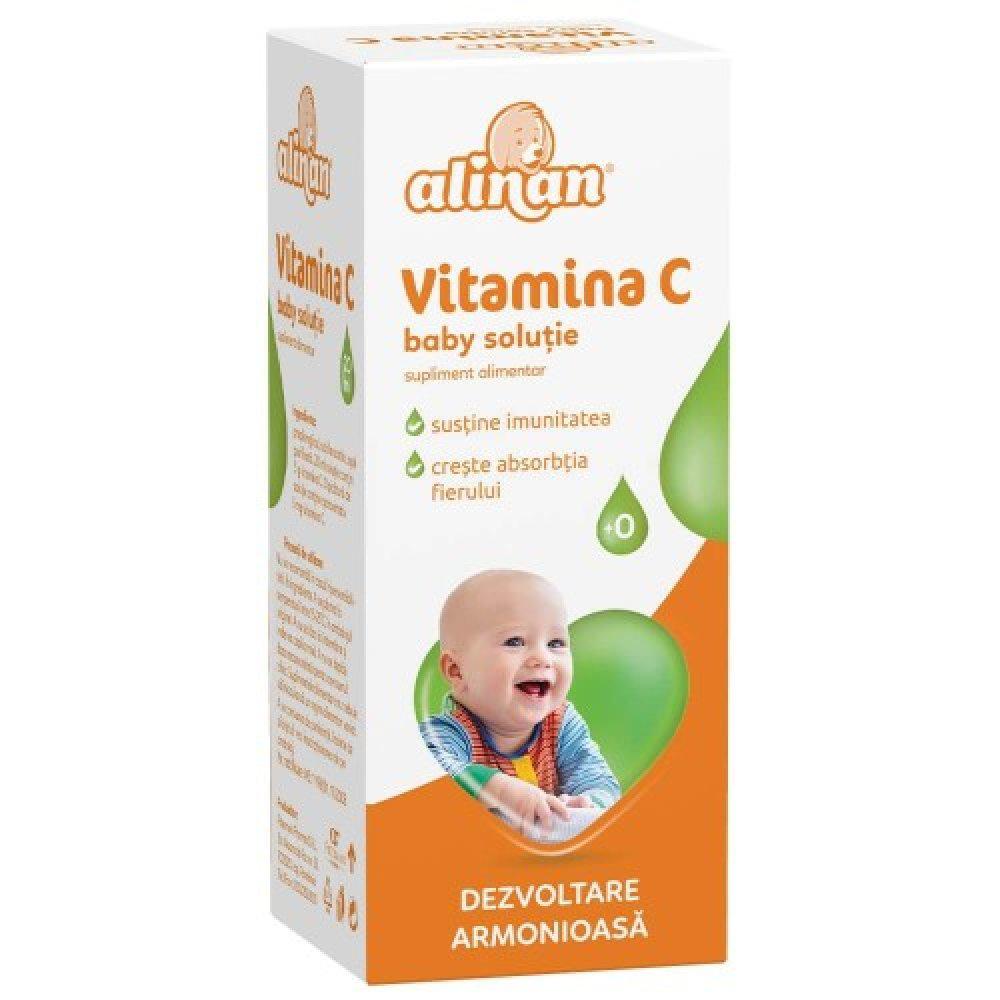 Vitamina C solutie Alinan, 20 ml, Fiterman Pharma-