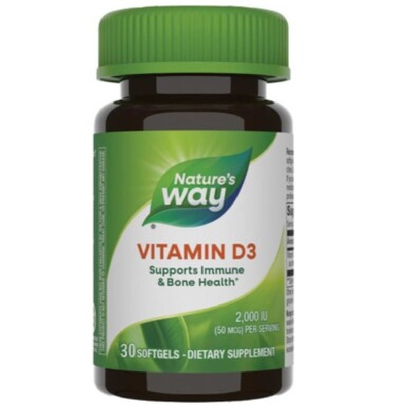 Vitamina D3 2000 UI Nature's Way, 30 capsule, Secom - 033674118528