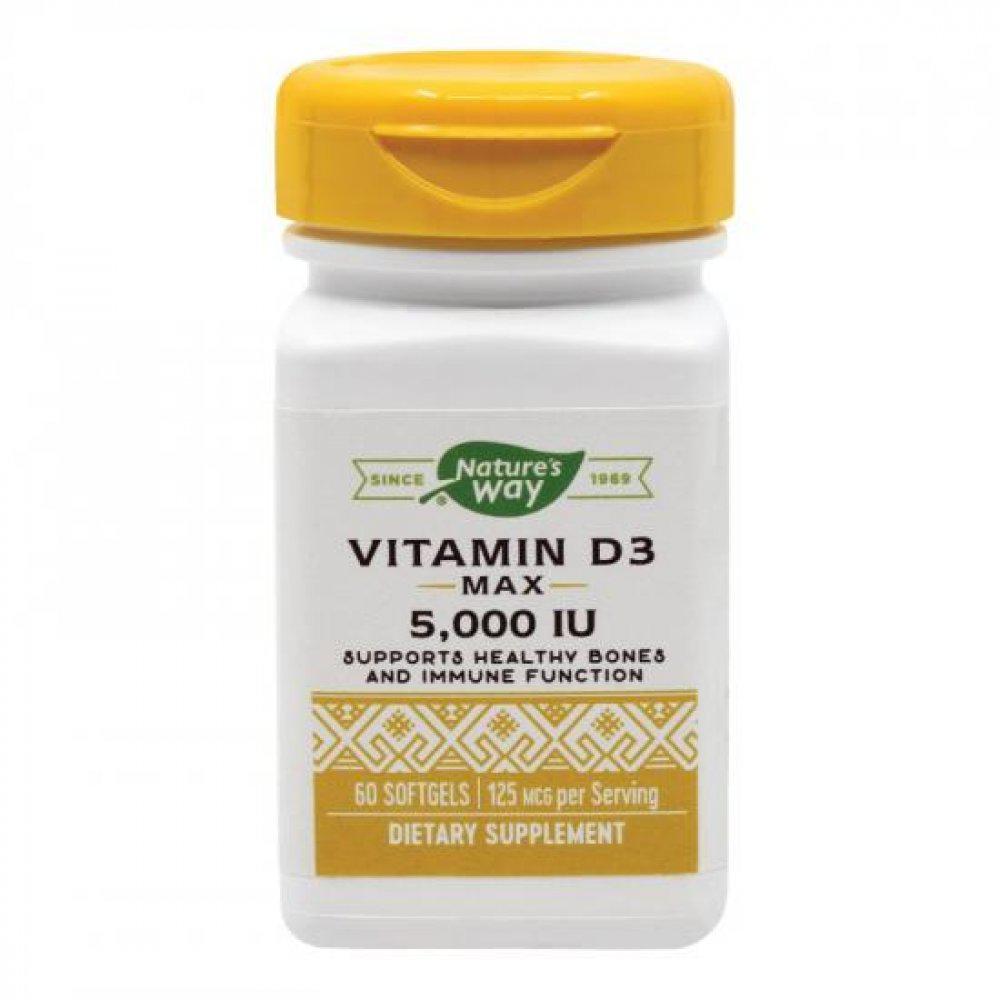 Vitamina D3 5000 UI Nature's Way, 60 capsule, Secom-