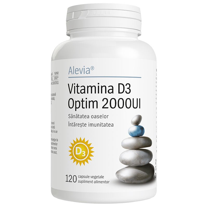 Vitamina D3 Optim, 2000UI, 120 capsule, Alevia - 6423602017919