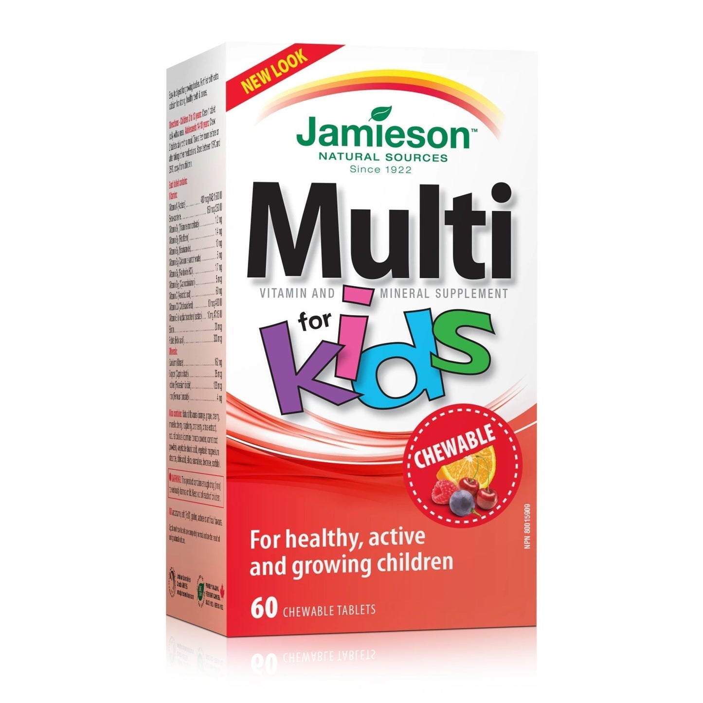 Vitamine si minerale pentru copii Multi Kids, 60 comprimate masticabile, Jamieson