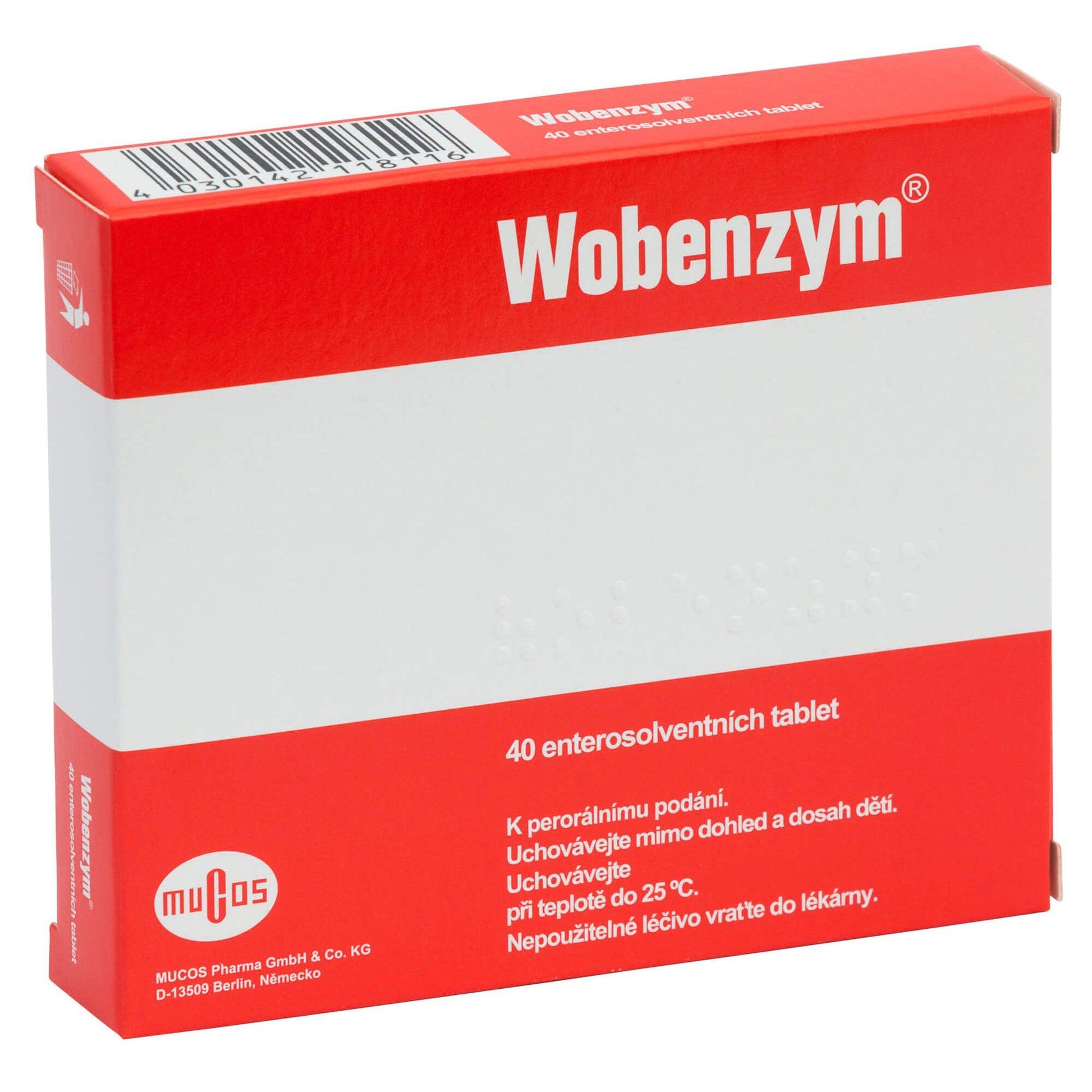 Wobenzym, 40 drajeuri, Mucos Pharma