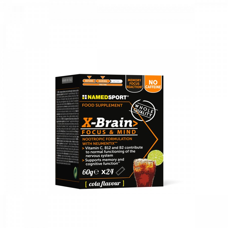 X-BRAIN>, 60 gr, 24 plicuri de 2.5 gr, Named Sport