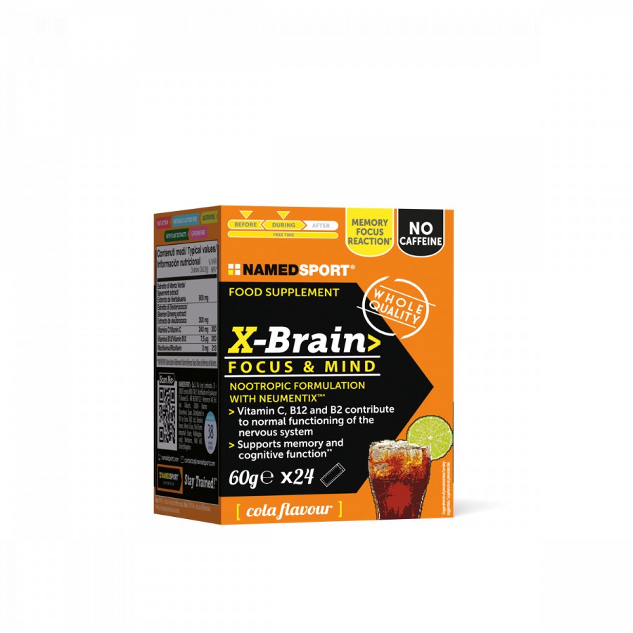 X-BRAIN>, 60 gr, 24 plicuri de 2.5 gr, Named Sport