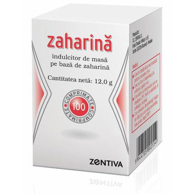 Zaharina, 100 comprimate, Zentiva - 5944705002554