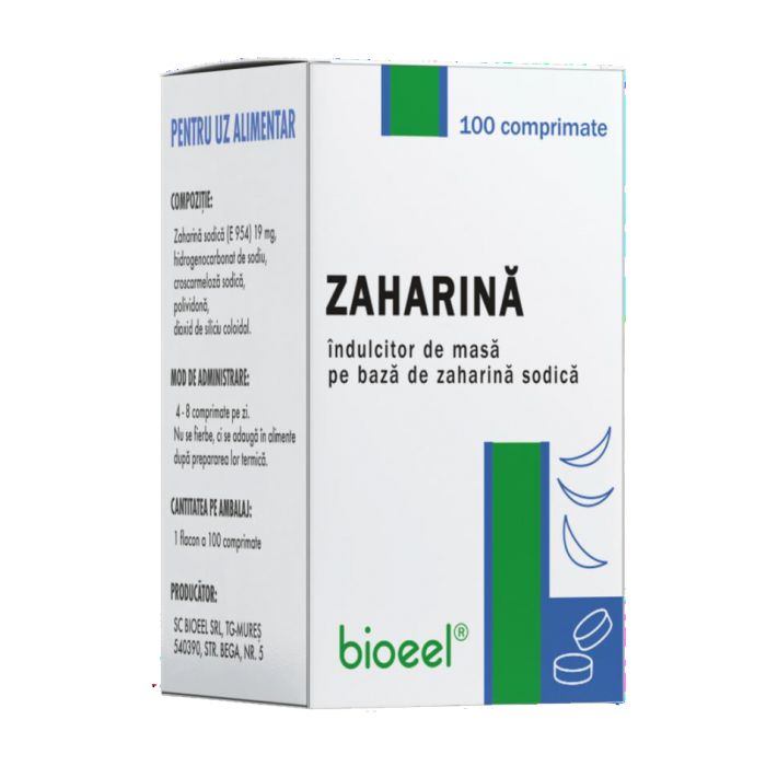 Zaharina 19mg, 100 comprimate, Bioeel-