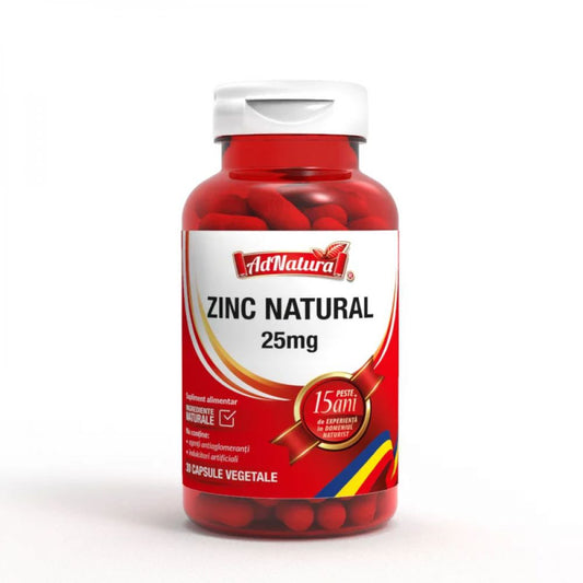 Zinc Natural, 30 capsule, AdNatura-